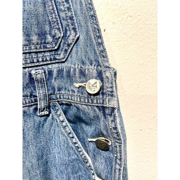 VTG Calvin Klein overall jeans denim light blue 100% cotton wash casual women M - Picture 4 of 7